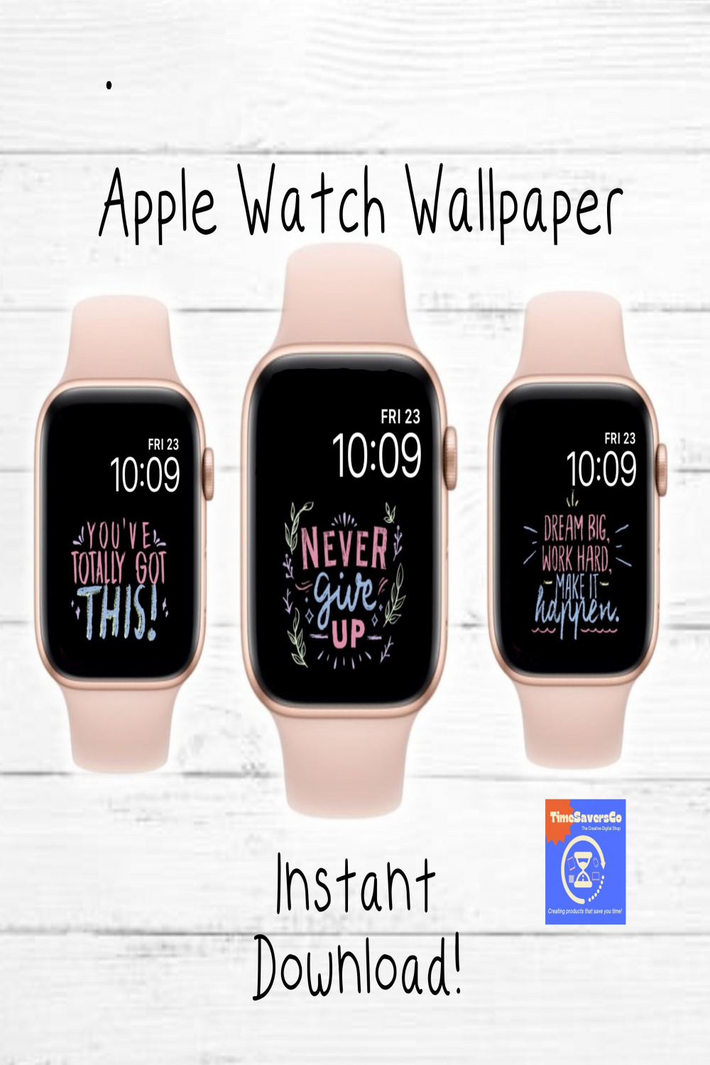 Apple Watch Wallpaper, Zitat Tapete, Apple Watch Gesicht, Set von