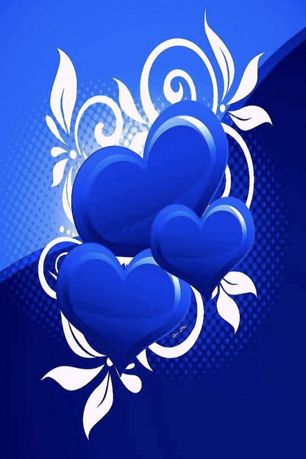 Blue Hearts  Heart wallpaper, Love animation wallpaper, Heart