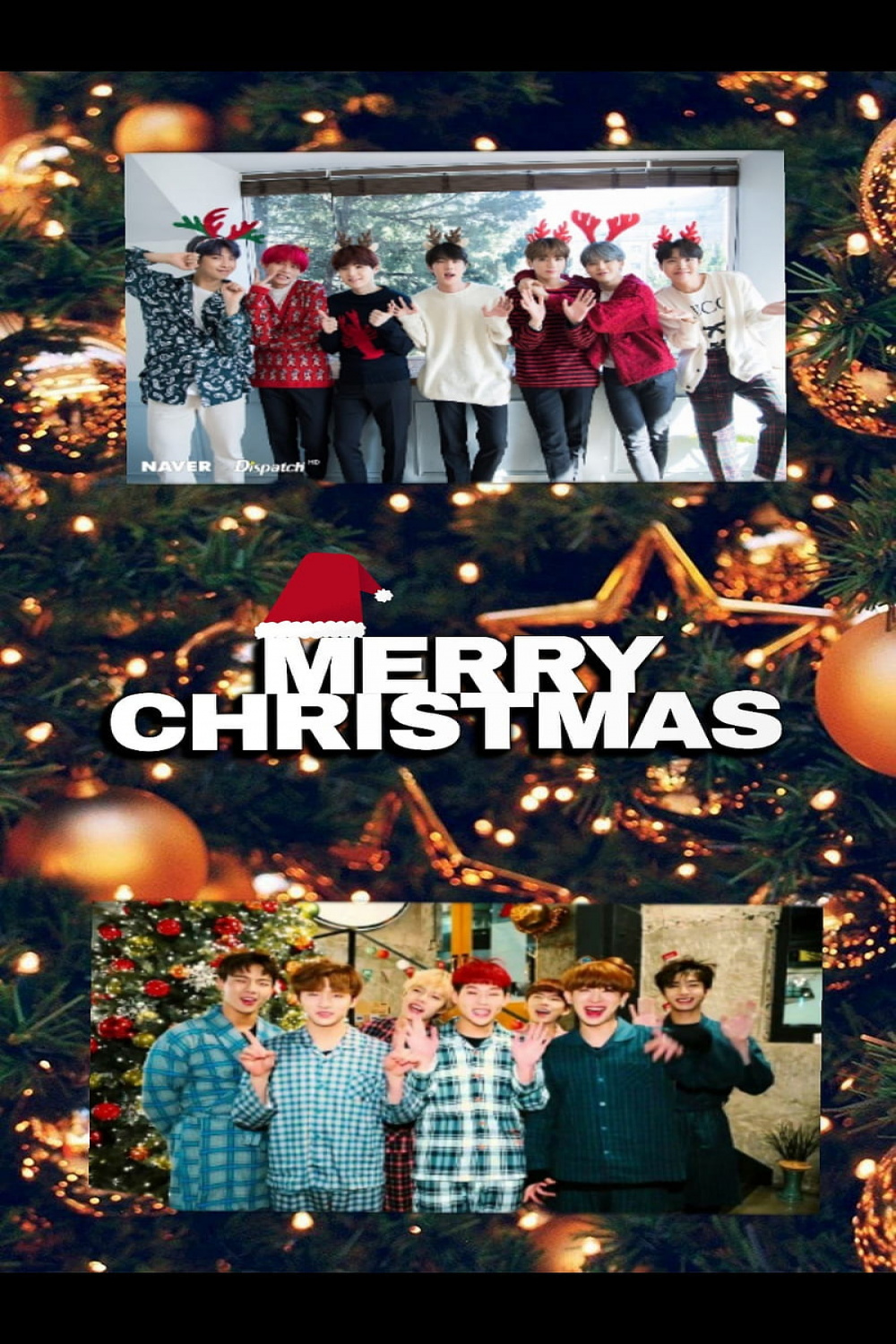 BTS and Monsta X, christmas, monsta x, pajamas, HD phone wallpaper