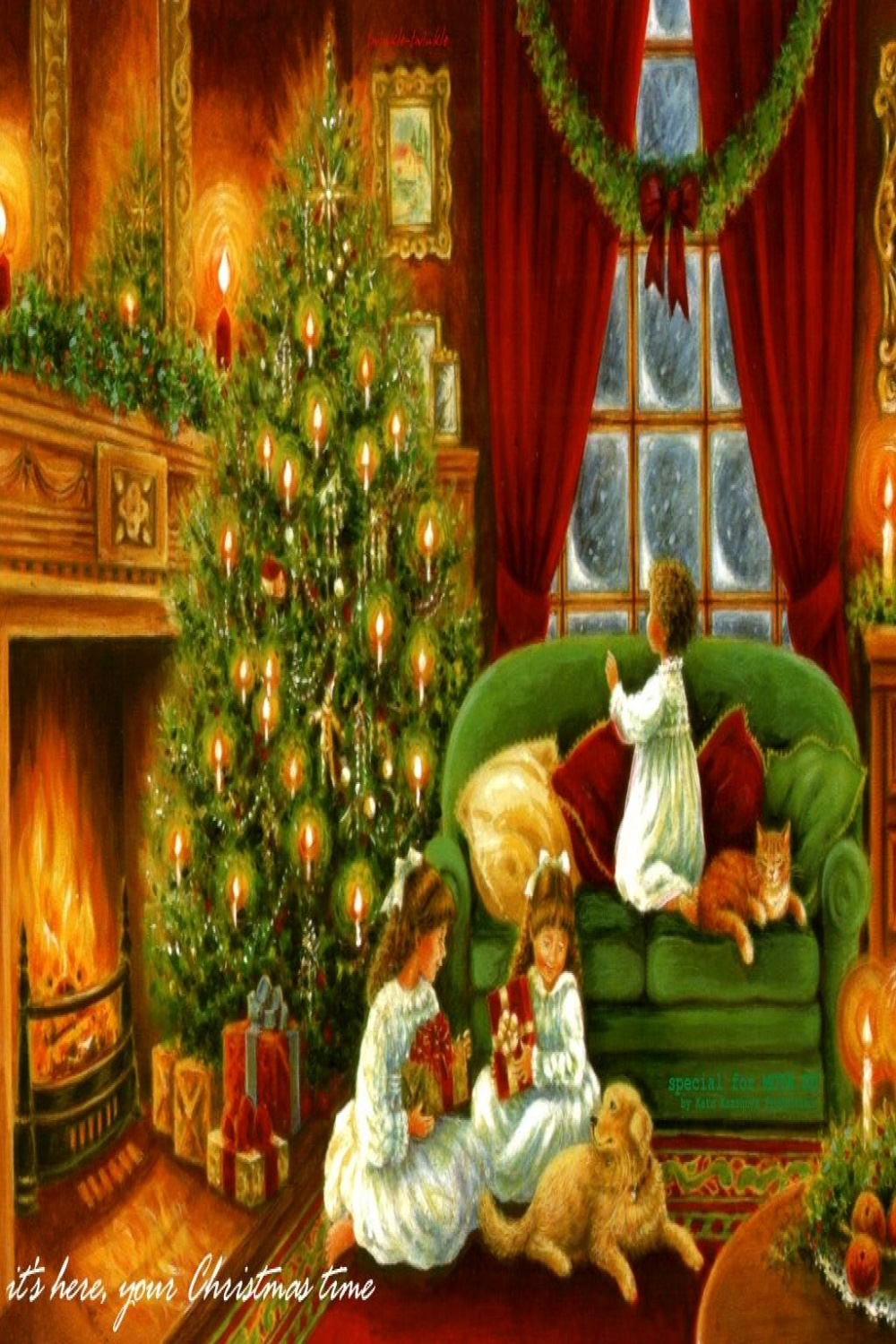 Christmas Wallpaper: Vintage Christmas  Old christmas, Vintage