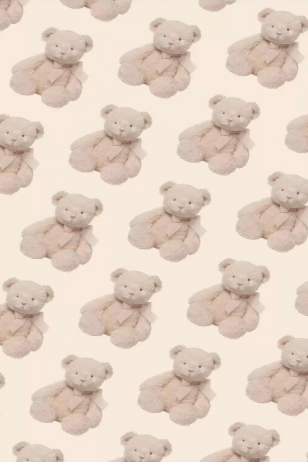 cream teddy bear wallpaper coquette dollette ldr build a bear