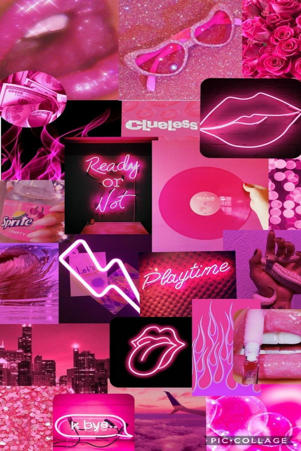 Cute aesthetic hot pink wallpaper! in   Girl iphone wallpaper