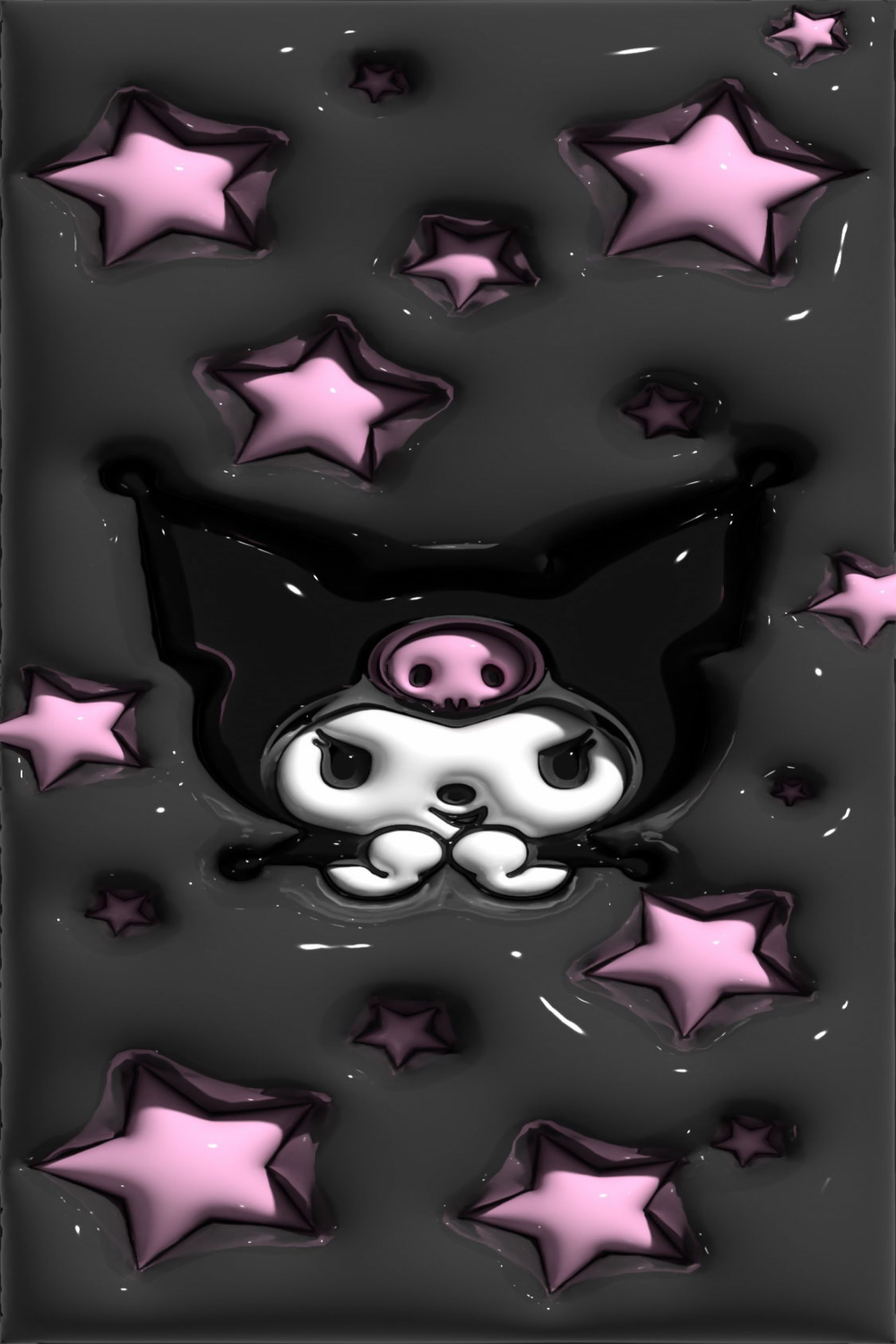 d wallpaper kuromi sanrio  Hello kitty iphone wallpaper, d