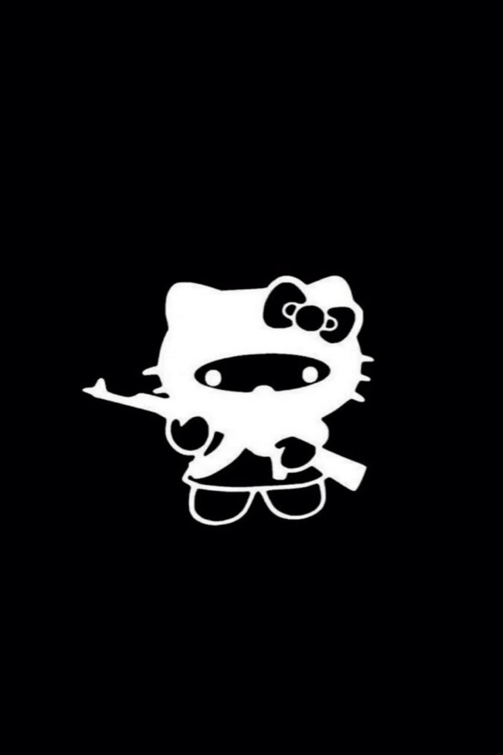 Dark Kitty🎀  Hello kitty wallpaper, Hello kitty iphone wallpaper