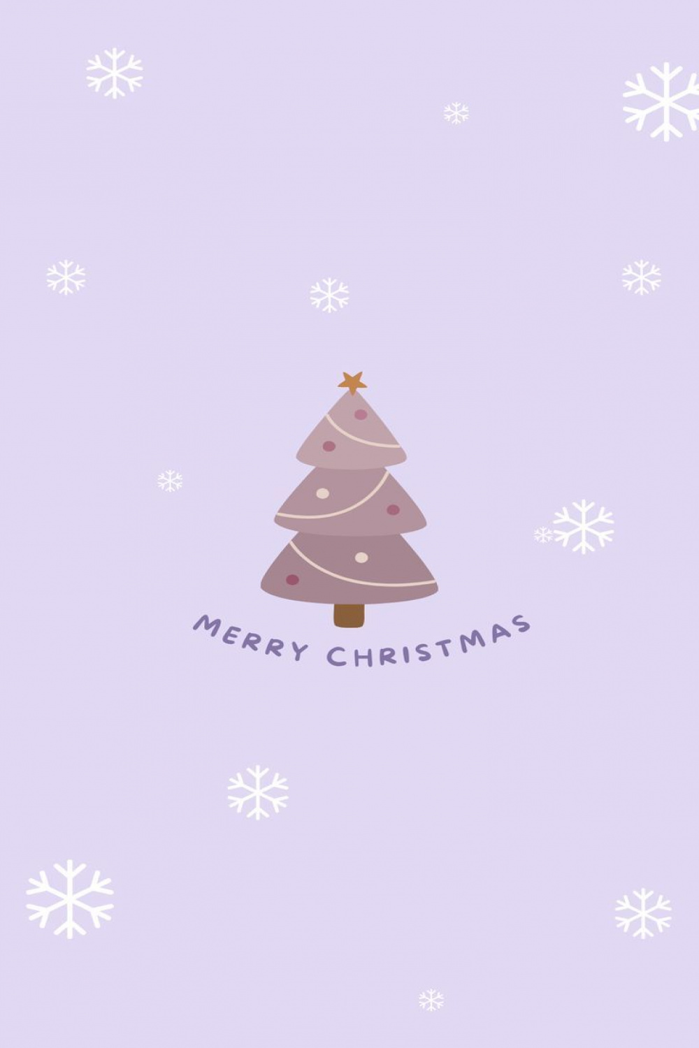 Elegant Purple Christmas Wallpaper