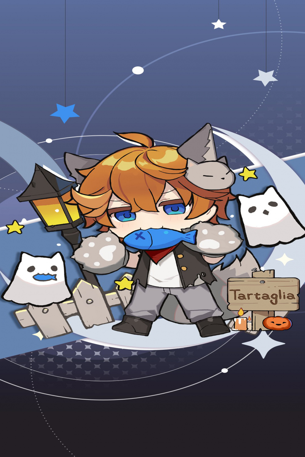 Genshin Impact cute Halloween wallpapers - YouLoveIt