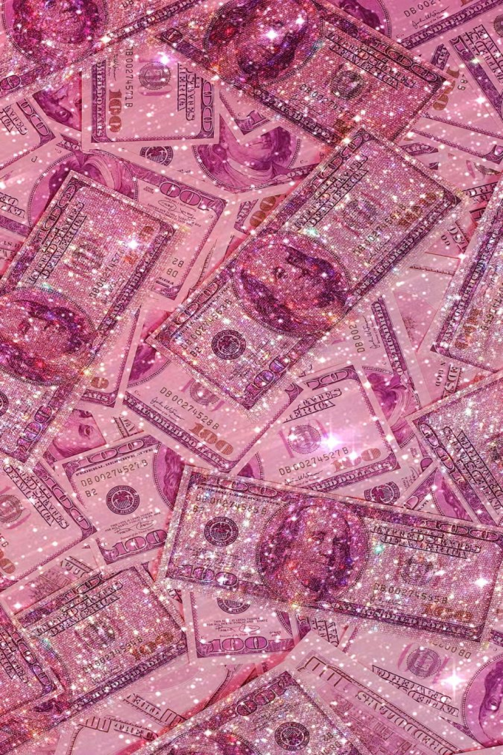 Glitter pink money  Glitter wallpaper, Pink glitter wallpaper