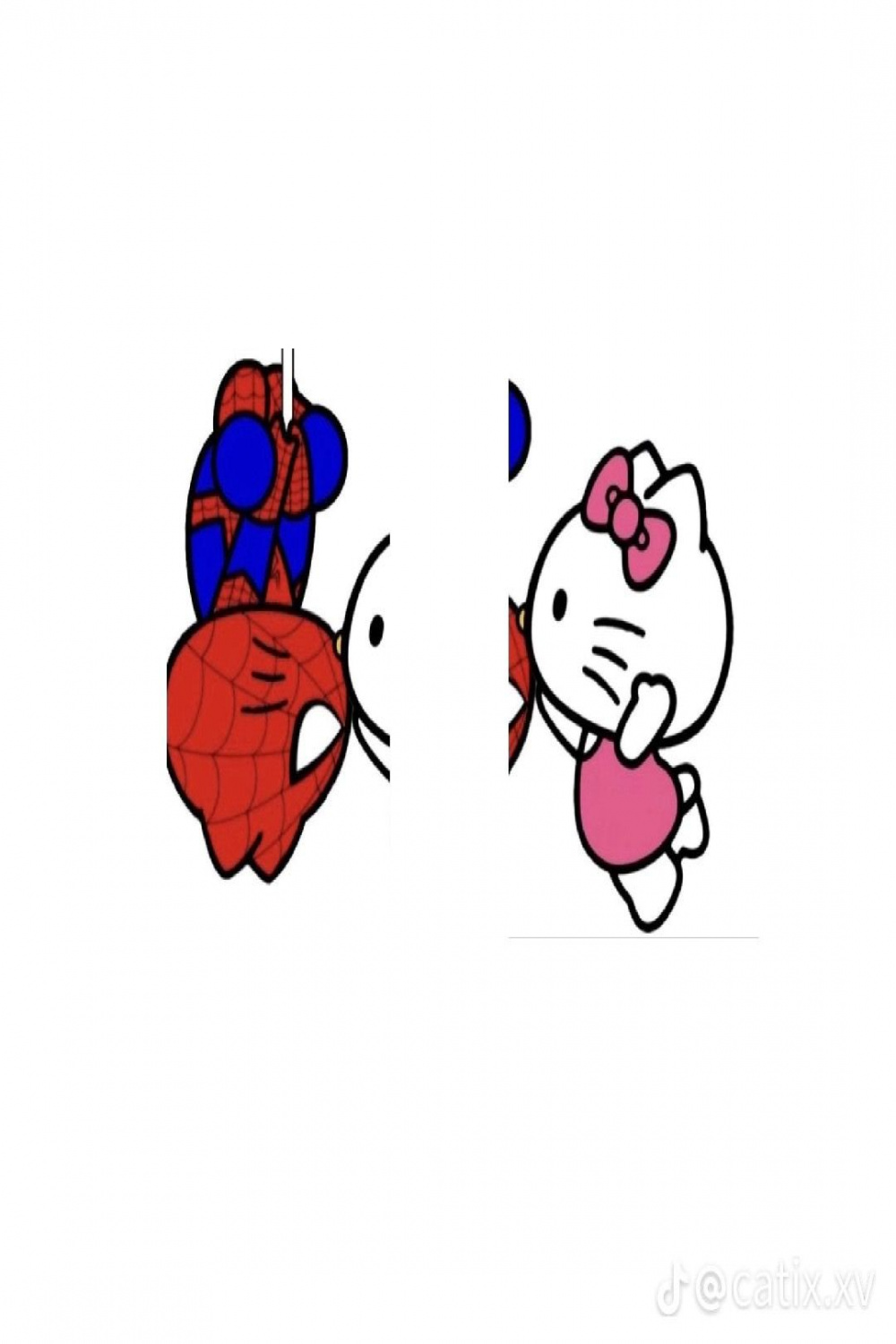 hello kitty and spider man matching pfp  Hello kitty drawing