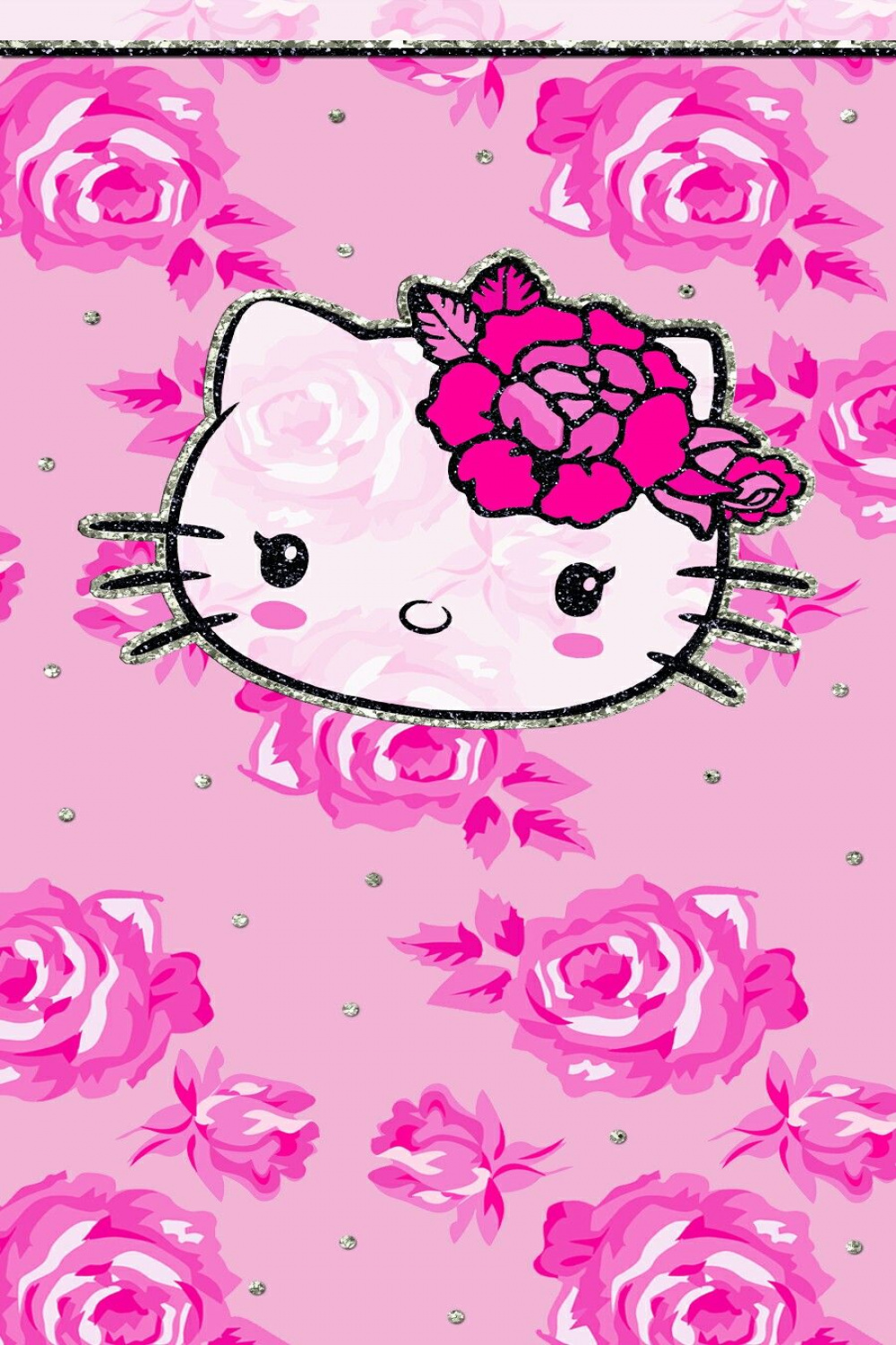 hot #pink #wallpaper #iphone #cutewalls #hello_kitty  Hello kitty