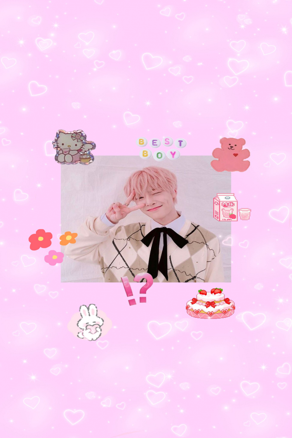 jeongin wallpaper  Soft wallpaper, Pink wallpaper, Kids wallpaper