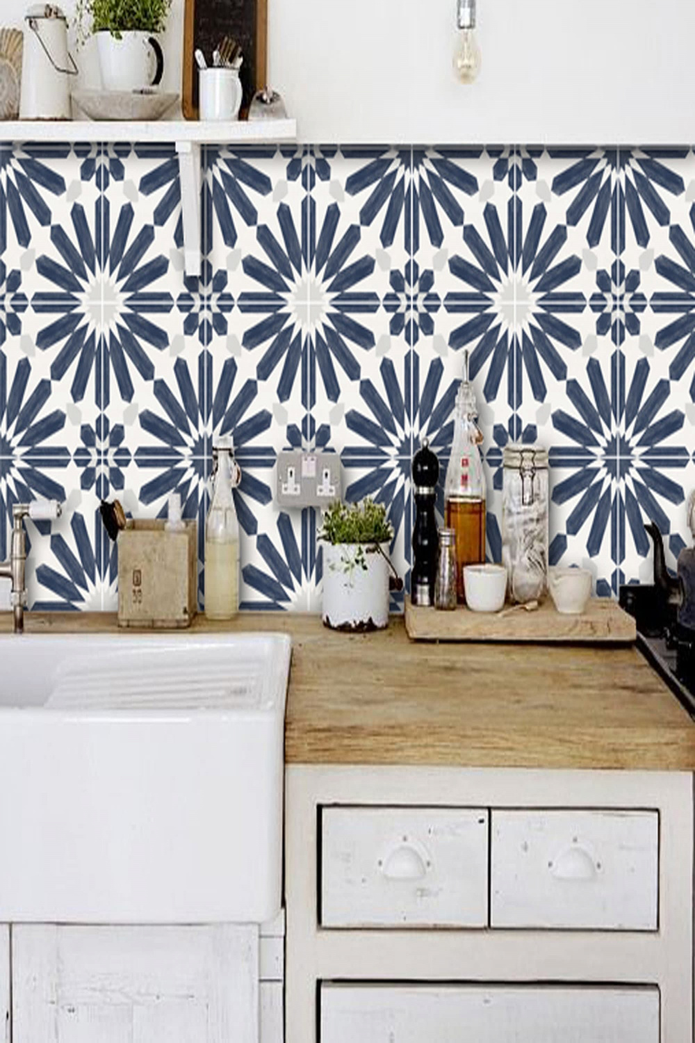 Kitchen and Bathroom Splashback Removable Vinyl Wallpaper - Etsy