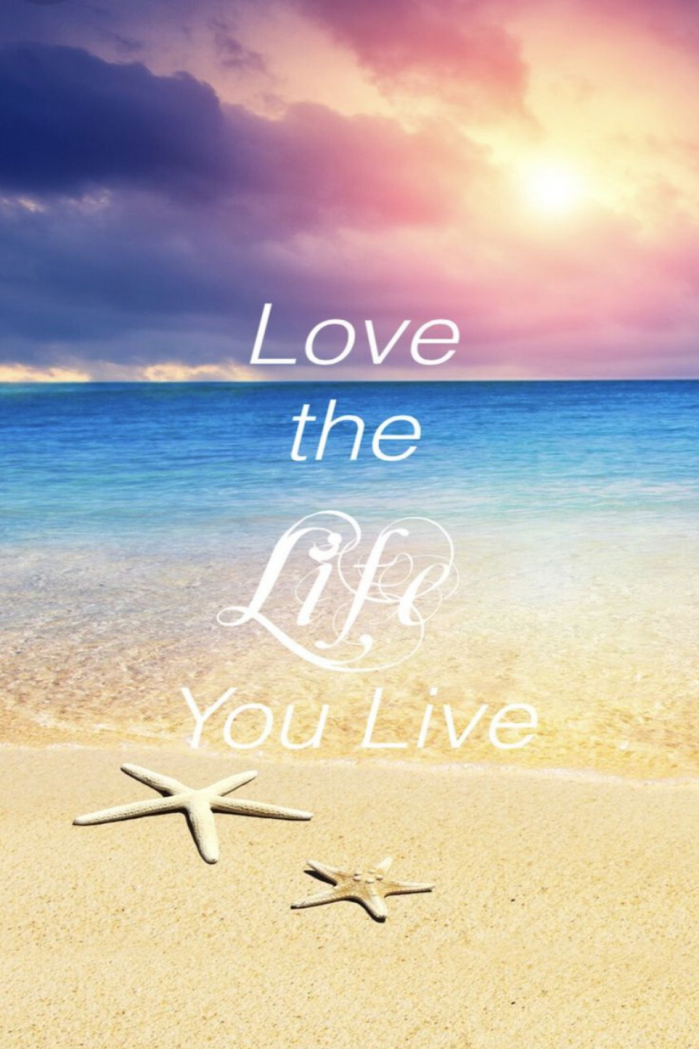 Love the Life you Live♥️  Beach wallpaper, Wallpaper