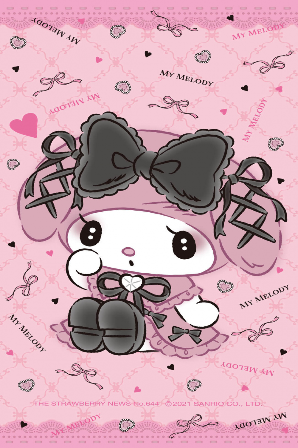 ♡サンリオ♡ — matching kuromi + my melody wallpapers 💜