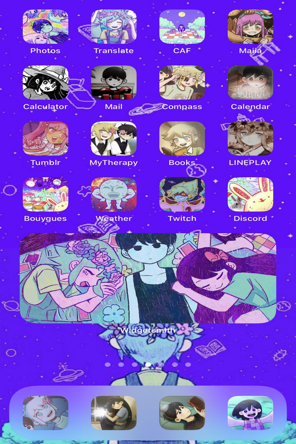 My phone background + matching icons Omori : r/OMORI