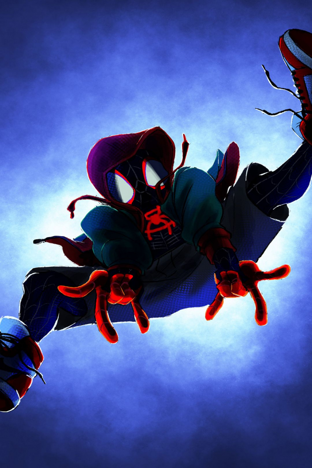 x Spider-Man: Into the Spider-Verse, jump, movie, fan art