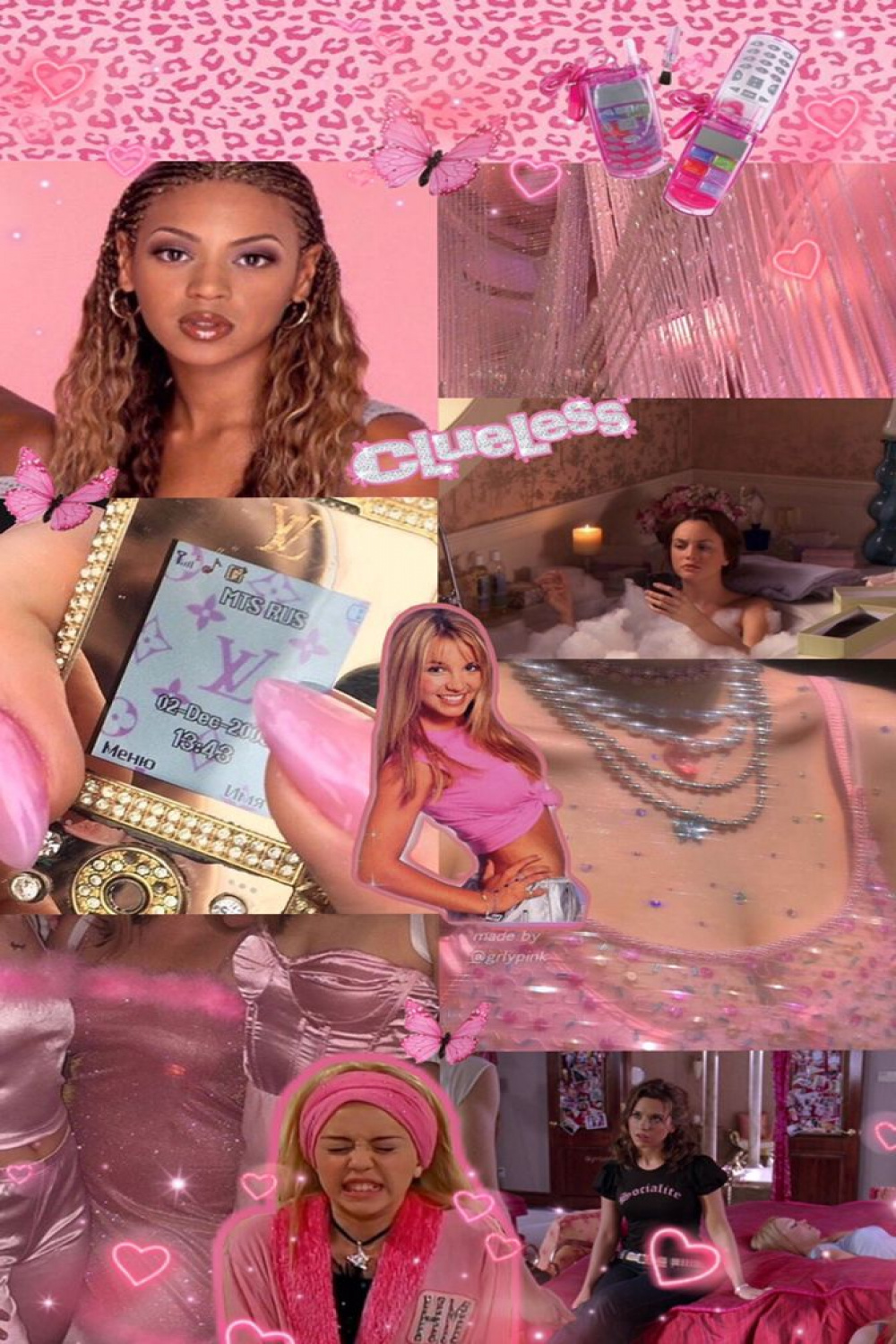 yk s aesthetic pink collage wallpaper 👛🛍💕🎀💿✨  s