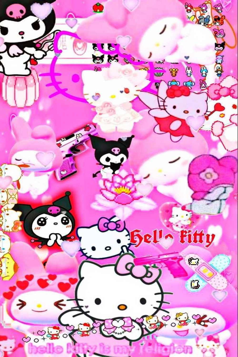 YK Wallpaper Hd   Hello kitty backgrounds, Hello kitty iphone