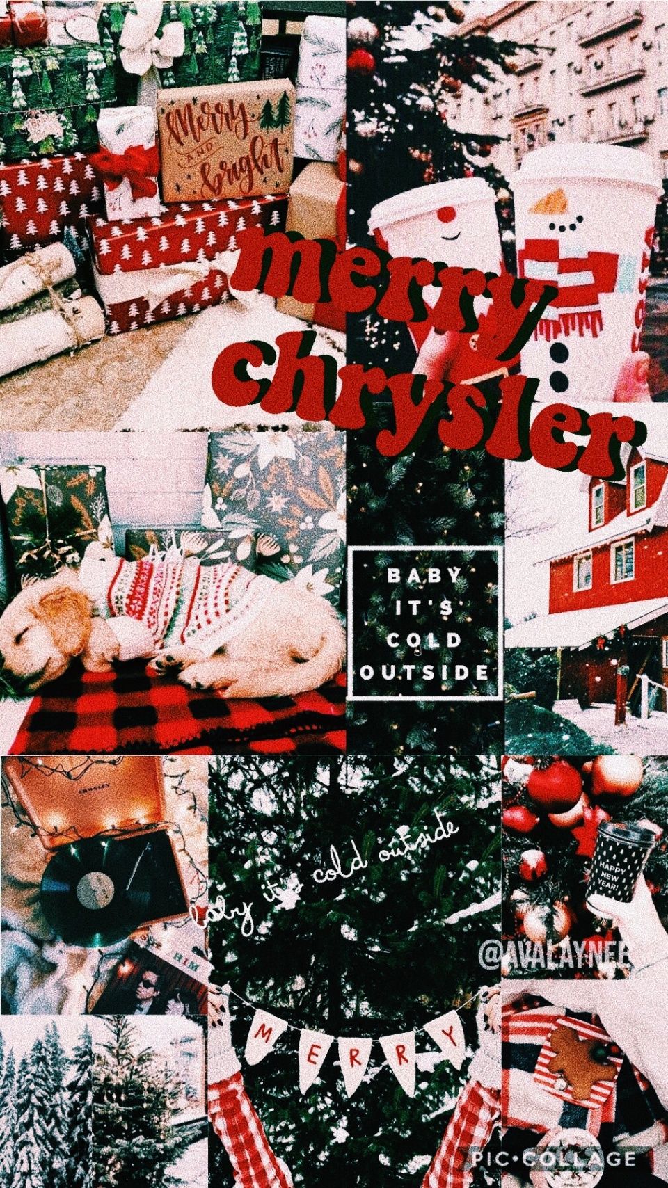 Christmas Lockscreen Pink Aesthetic