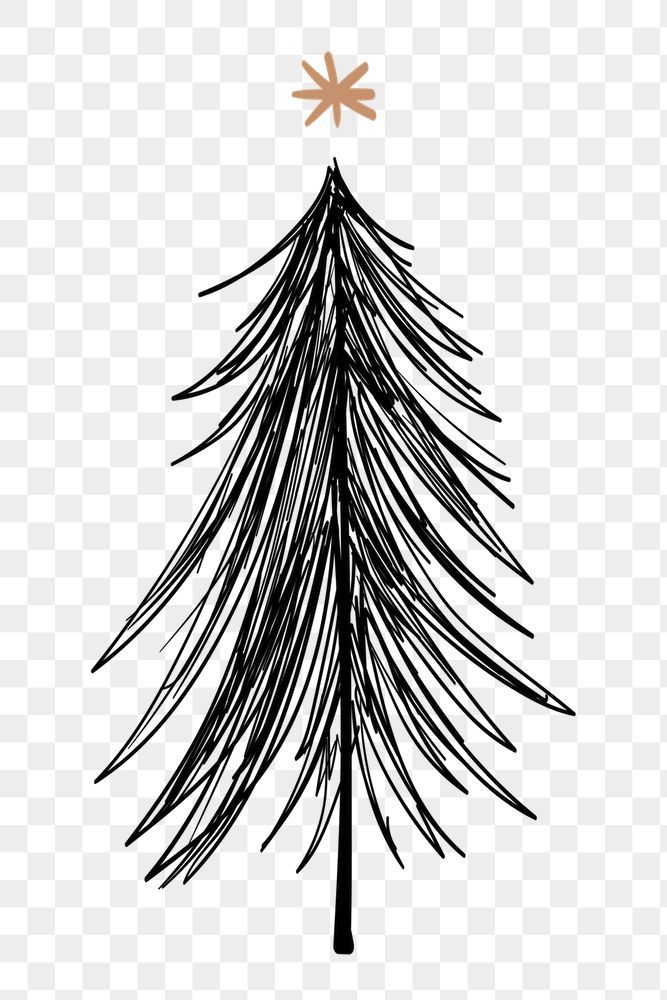 Christmas Tree Wallpaper Black