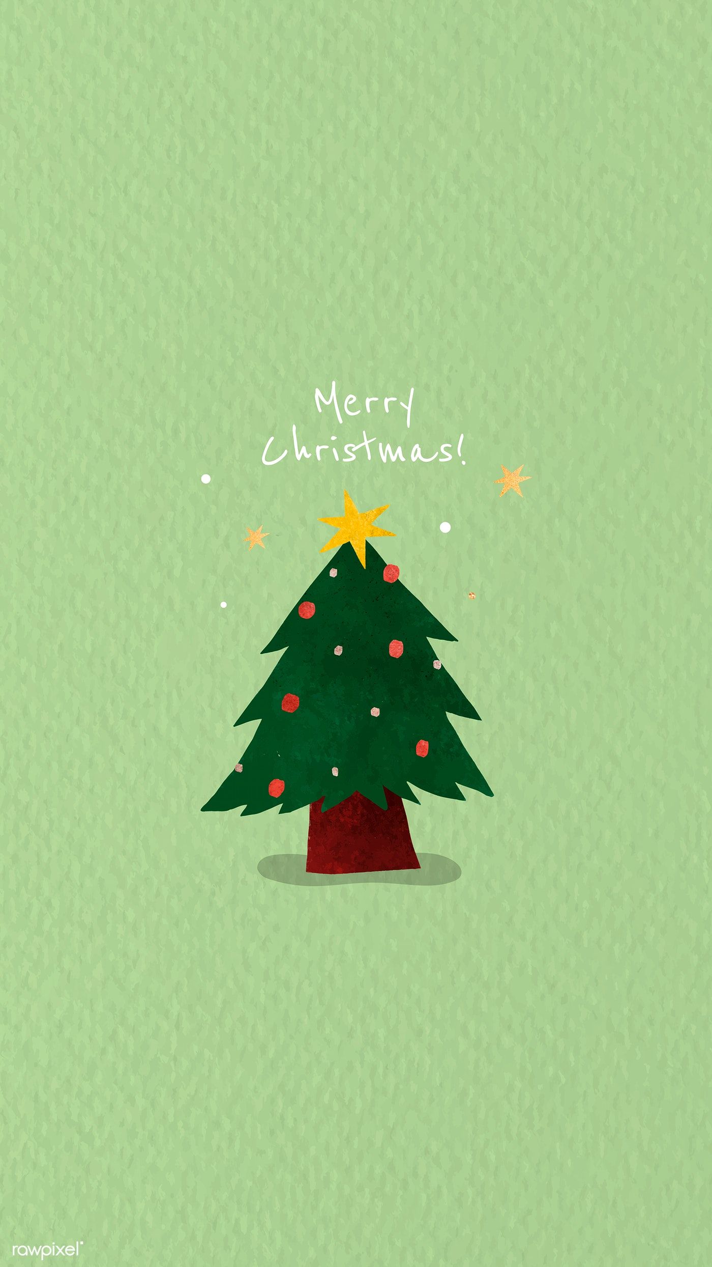 Christmas Tree Wallpaper Drawing