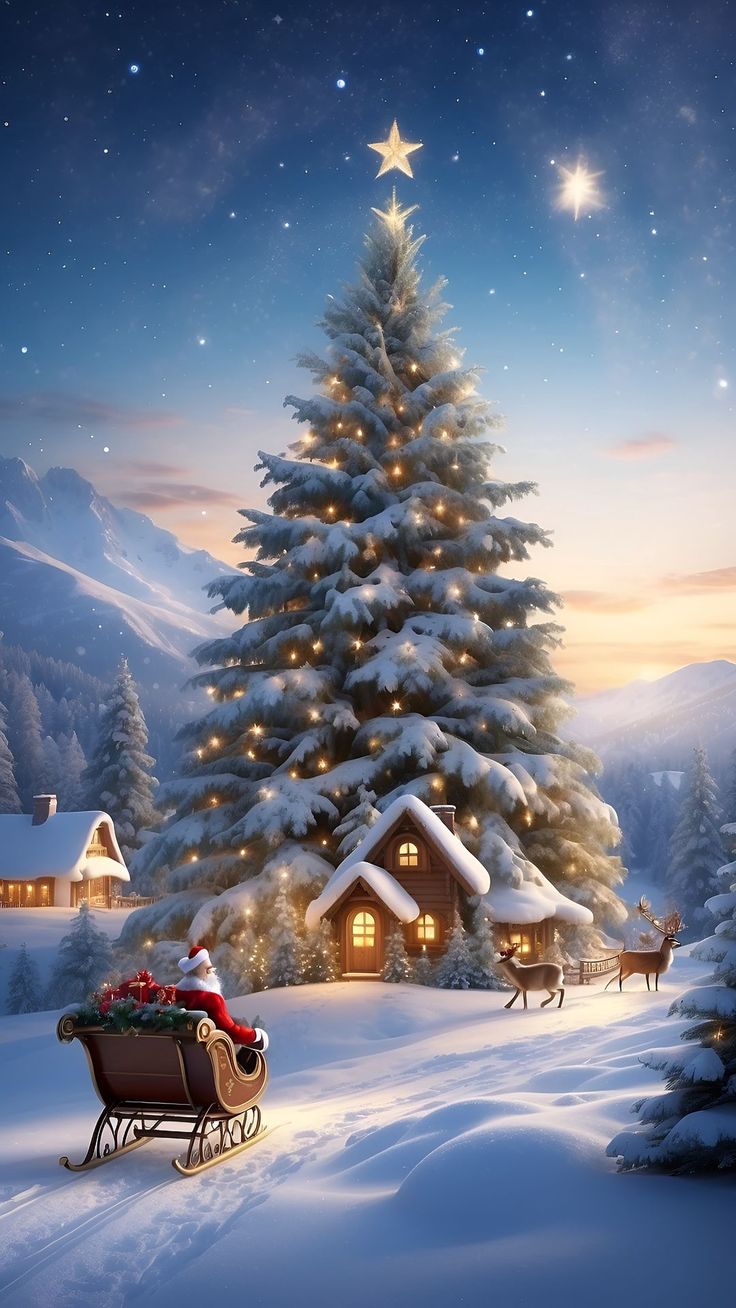 Christmas Tree Wallpaper Horizontal