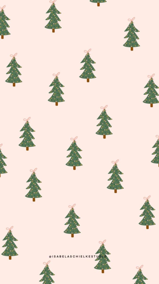 Christmas Tree Wallpaper Pastel