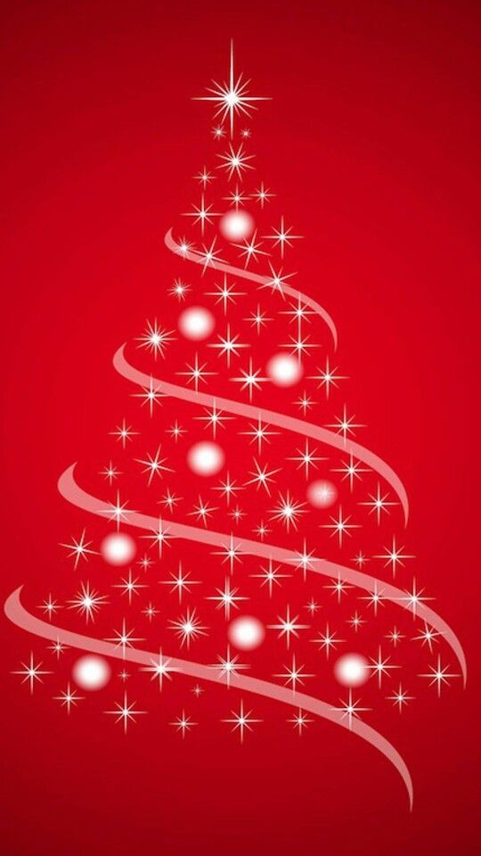 Christmas Tree Wallpaper Red