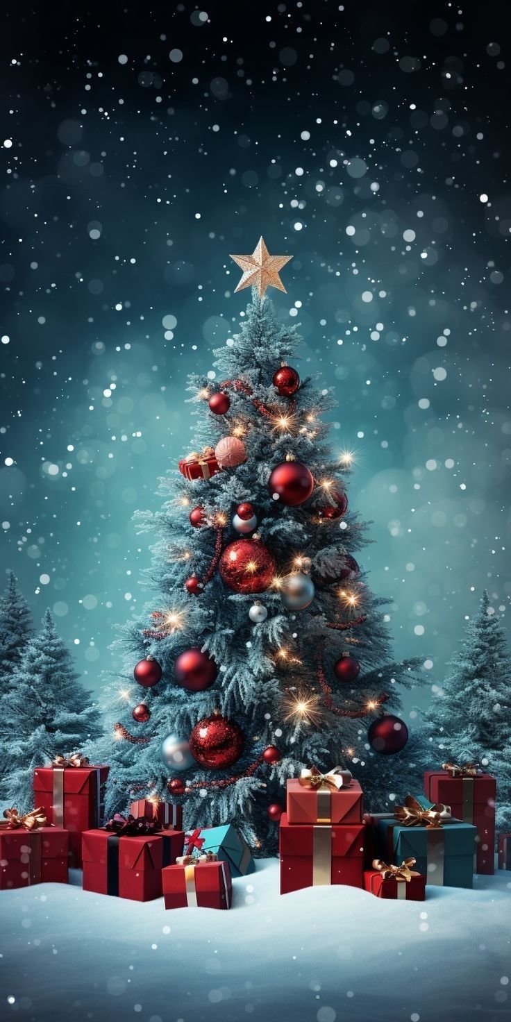 Christmas Wallpaper Of Tree