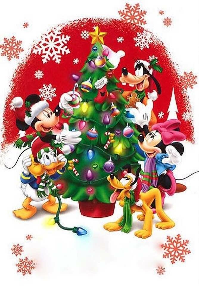 Disney Christmas Tree Wallpaper