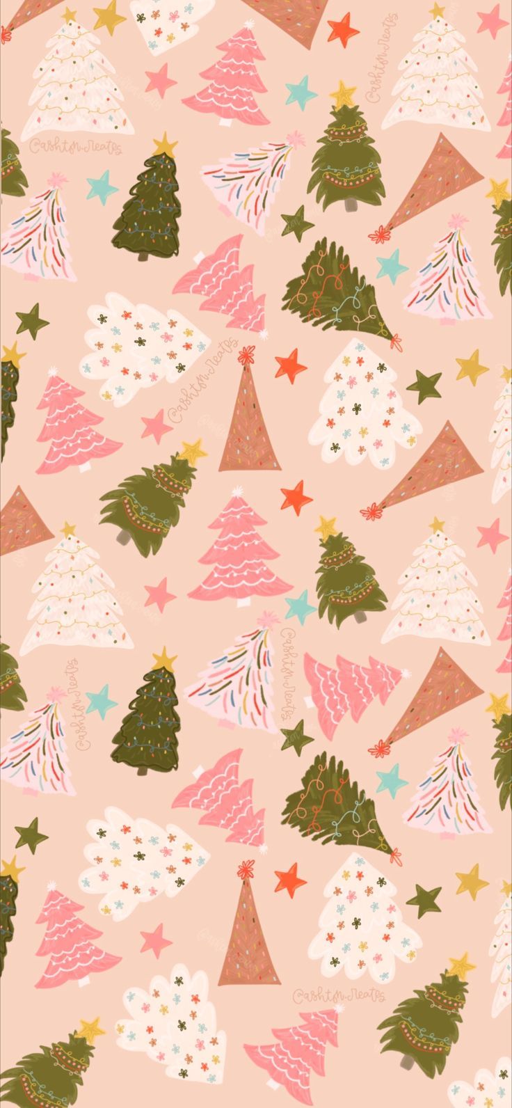 Half Christmas Tree Wallpaper