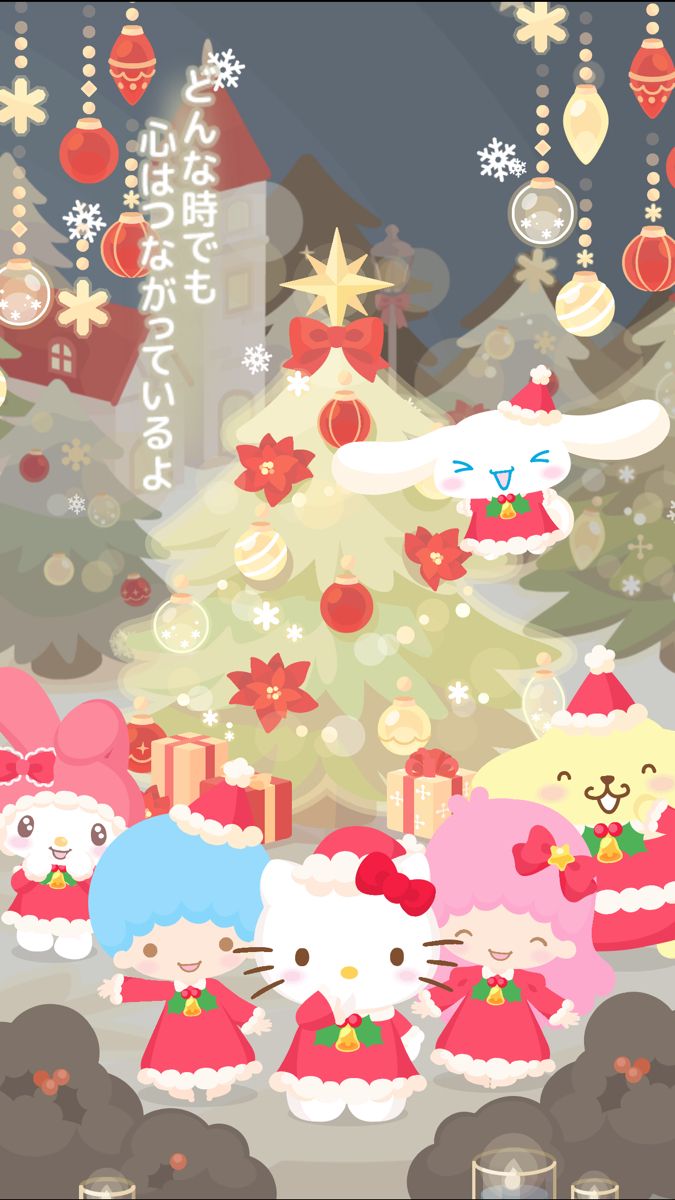 Sanrio Christmas Wallpaper 4K