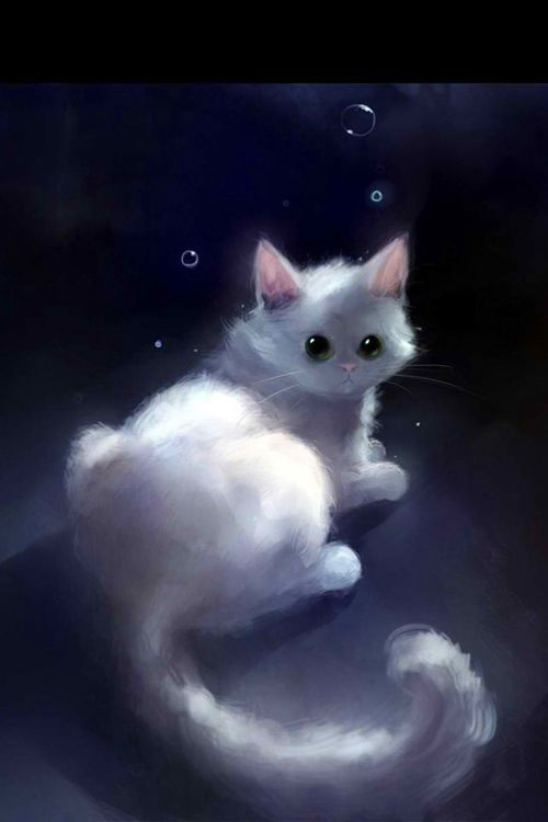 20 Cute Cat Illustration Wallpaper Iphone