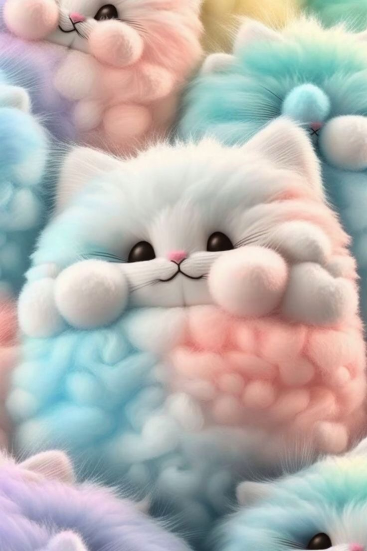 20 Cute Cat Illustration Wallpaper Iphone